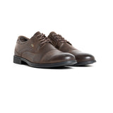 Watson Mens Timothee Leather Formal Lace Up Shoes In Brown