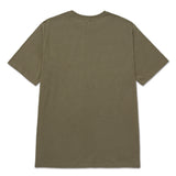 Caterpillar Mens Small Logo T-Shirt In Dusty Olive/Washed Black