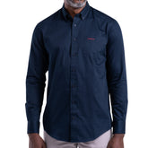 Pringle Mens William Long Sleeve Classic Shirt In Navy