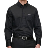 Pringle Mens William Long Sleeve Classic Shirt In Black