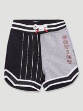 Soviet Boys Cool Track Short In Black Multi