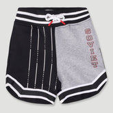Soviet Boys Cool Track Short In Black Multi