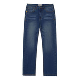 Caterpillar Mens Triblend Stretch Denim Straight In Vintage Dark Wash