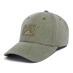 Caterpillar Cat Dyed Pigment Logo Cap Dusty Olive