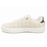 Sissy Boy Womens Ladies Penny Punched Sneaker In Stone