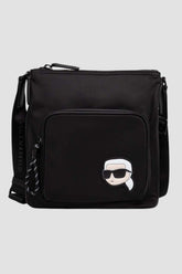 Karl Lagerfeld K-Ikinik Nylon Flat Bag In Black