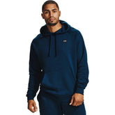 Under Armour Mens Rival Fleece Hoodie In Navy Blue