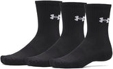 Under Armour Unisex Perfomance 3 Pack Crew Socks In Black