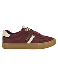 Guess Womens Loui Sneakers In Dark Red