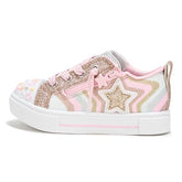 Skechers Girls Children Twinkle Sparks Slip On Sneaker In Rosegold