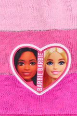 Girls 2Pc Beanie & Glove Set Barbie Pink
