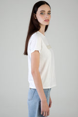 Sissyboy Womens Regular T-shirt With Pearl Logo In White