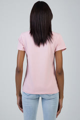 Sissyboy Regular T-shirt With Branded Bling In Pink