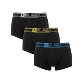 Diesel Mens M Umbx Damien 3 Pack Boxers In Black Multi