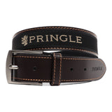 Pringle Mens Casual Belt In Brown