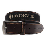 Pringle Mens Casual Belt In Brown