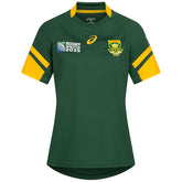 Asics Springboks 2015 Womens Home T-Shirt In Green