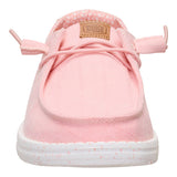 Hey Dude Womens Wendy Chambray Grid Shoes In Pale Pink