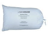 Linen House Siliconised Microfibre Pillow Cotton Casting In White