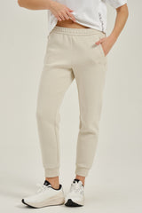 Anta Womens Trainer Knit Track Pants In Off White