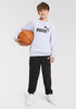 Puma Girls Essential No.1 Logo Crew Tracksuit In Lilac