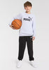 Puma Girls Essential No.1 Logo Crew Tracksuit In Lilac