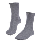 Falke Mens Active Breeze Crew Socks In Light Grey Melange