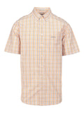 Pringle Mens Jude Short Sleeve Classic Shirt In Orange