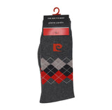 Pierre Cardin Mens Triple Argyle Socks In Charcoal