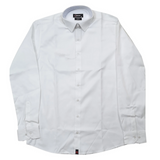 Lorenzini Mens Long Sleeves Stretch Slim Fit Shirt In White