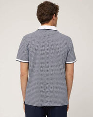 Harmont & Blaine Lrl386021747 All Over Print Polo Shirt 801 Navy