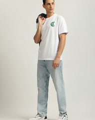 Just Cavalli 76Oahc09 Cj618 Cotton Meduim T-Shirt White