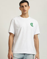 Just Cavalli 76Oahc09 Cj618 Cotton Meduim T-Shirt White