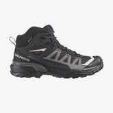 Salomon Womens X Ultra 360 Mid Gtx Shoes In Black/Plum Kitten/Shale