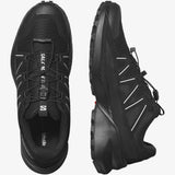 Salomon Mens Speedcross Peak Shoes In Black/Black/Glacier Gray