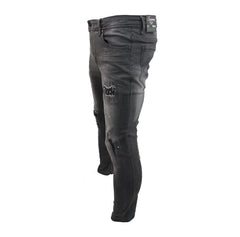 Soviet Mens Pedr Fashion Skinny Jeans In Black Wash