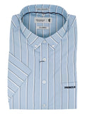Pringle Mens Ryan Short Sleeve Classic Shirt In Light Blue