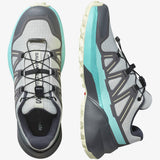 Salomon Womens Speedcross Peak Shoes In Icicle/Castlerock/Aruba Blue
