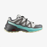 Salomon Womens Speedcross Peak Shoes In Icicle/Castlerock/Aruba Blue