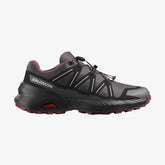Salomon Womens Speedcross Peak Shoes In Asphalt and Black