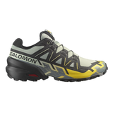 Salomon Mens Speedcross 6 Shoes In Wrought Iron/Black/Incberry