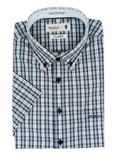 Pringle Mens Patrick Short Sleeve Classic Shirt In Blue