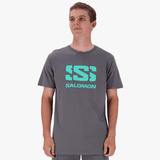 Salomon Mens Adventure Short Sleeves T-Shirt In Castle Rock
