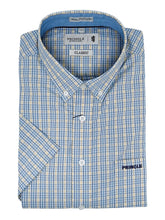 Pringle Mens Silva Short Sleeve Classic Shirt In Blue
