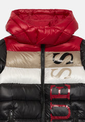 Guess Boys Padded Long Sleeve Puffer Jacket In Black