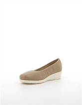 Hush Puppies Womens Gracen Cow Leather Pump Shoes In Oat Beige