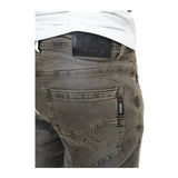Soviet Mens Trooper Slim Leg Jeans in Earth