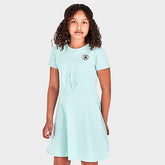 Converse Girls Twist Front Dress W/Head In Light Dew