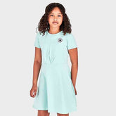 Converse Girls Twist Front Dress W/Head In Light Dew