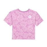 Converse Girls Floral Jacquard Dolman T-Shirt In Grape